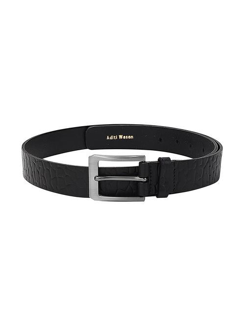 black leather belt - 16633765 - Standard Image - 1
