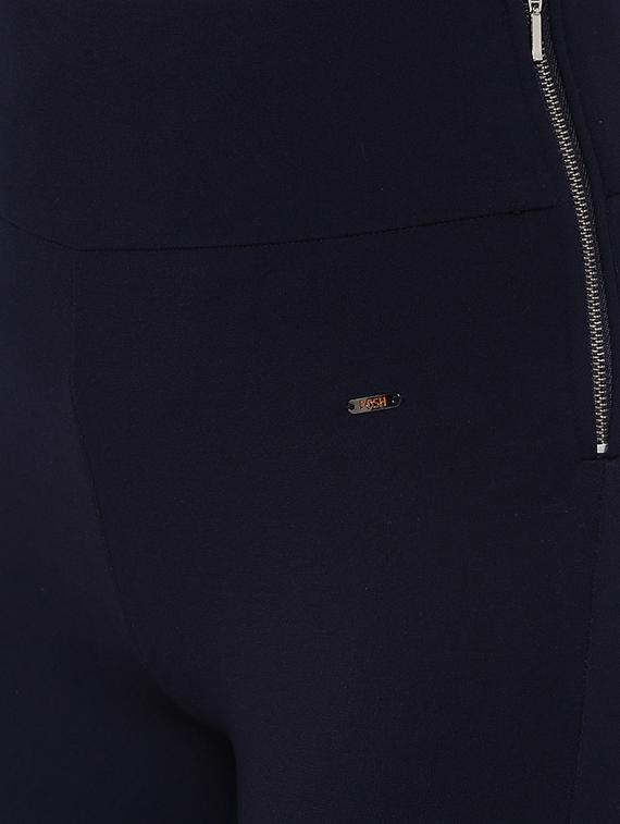 high rise solid zipper detail jeggings - 16633803 - Zoom Image - 5