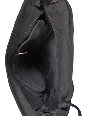 black printed messenger sling bag - 16633967 - Standard Image - 3
