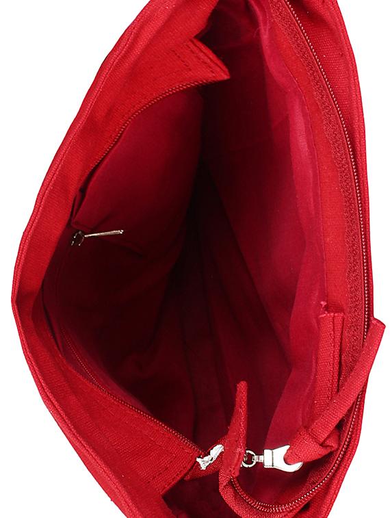 red canvas messenger sling bag - 16633968 - Zoom Image - 3