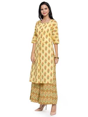 floral straight kurta - 16634095 - Standard Image - 2