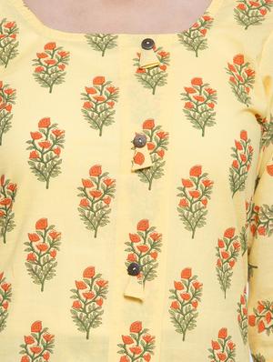 floral straight kurta - 16634095 - Standard Image - 4