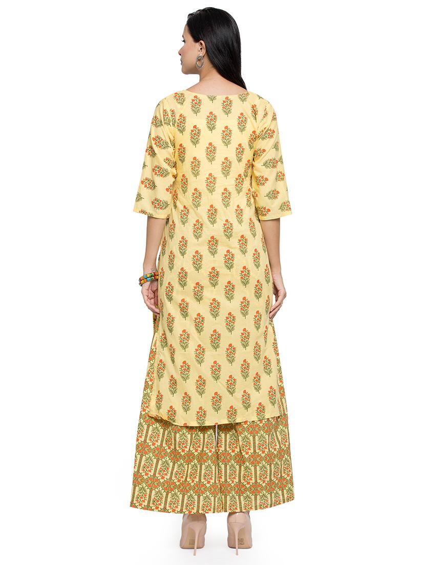floral straight kurta - 16634095 - Zoom Image - 3