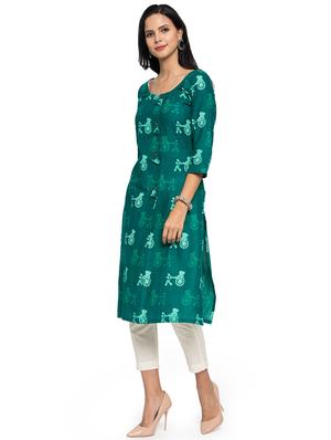 conversational straight kurta - 16634112 - Standard Image - 2