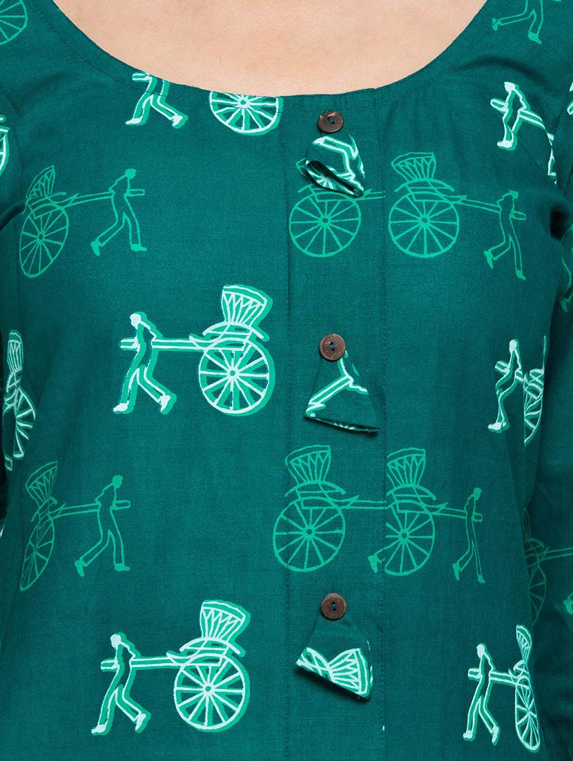 conversational straight kurta - 16634112 - Zoom Image - 4