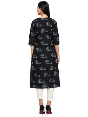 conversational straight kurta - 16634115 - Standard Image - 3