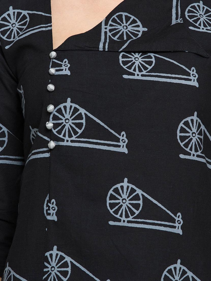 conversational straight kurta - 16634115 - Zoom Image - 4