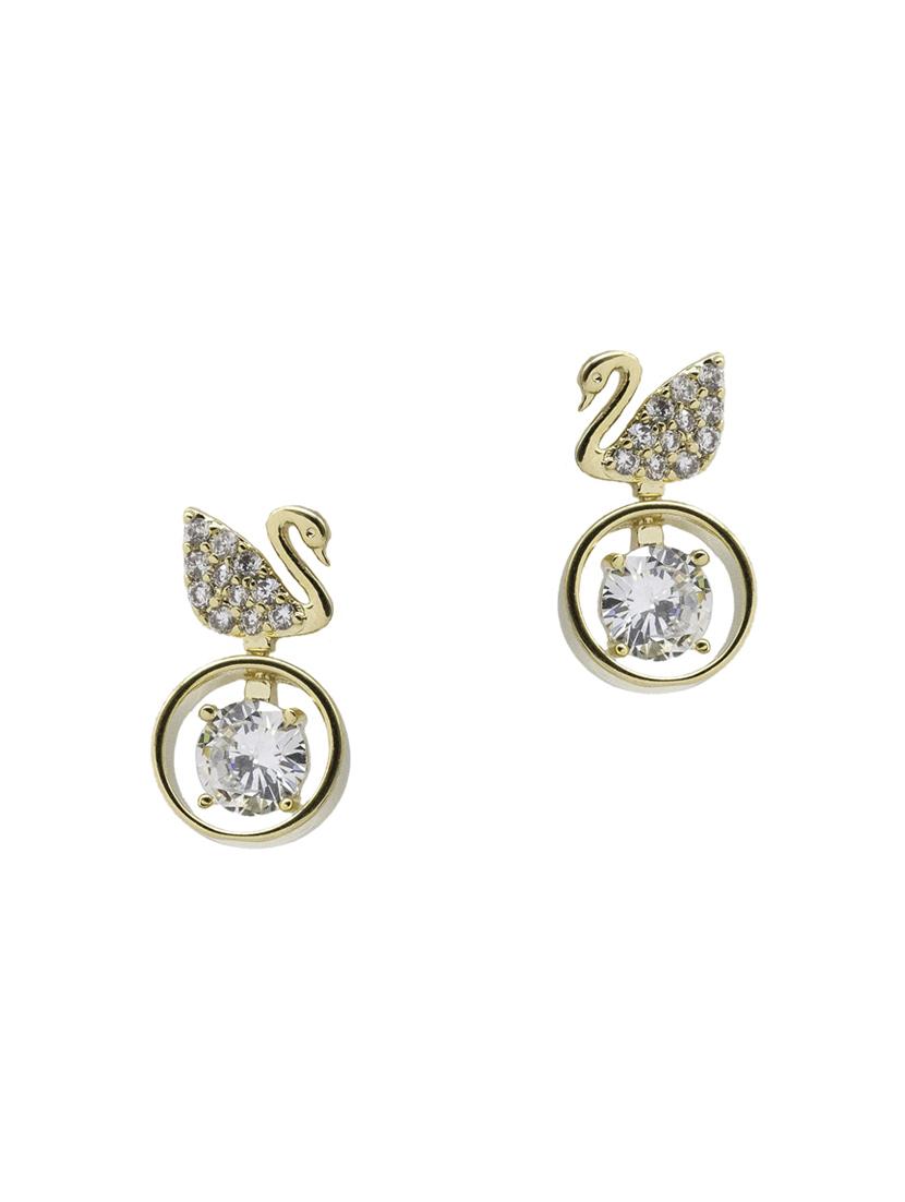 gold tone drop earring - 16634381 - Zoom Image - 2