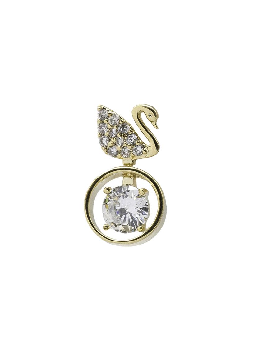 gold tone drop earring - 16634381 - Zoom Image - 3