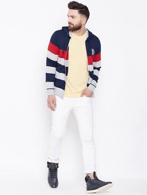 navy blue color block sweatshirt - 16634429 - Standard Image - 4