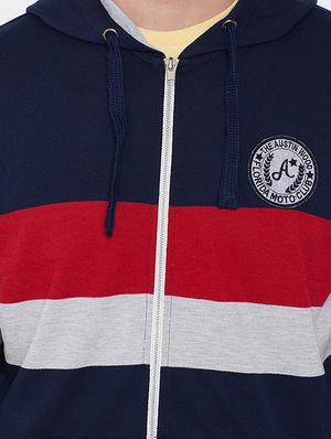 navy blue color block sweatshirt - 16634429 - Standard Image - 5