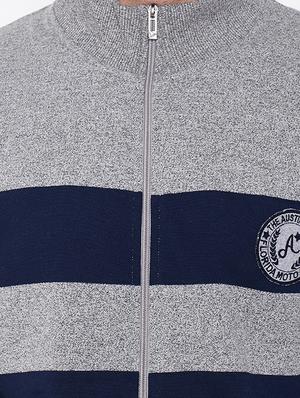 grey striped sweatshirt - 16634439 - Standard Image - 5