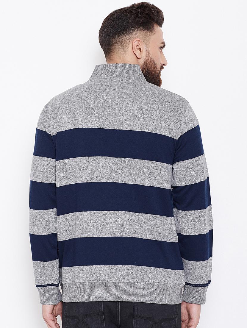 grey striped sweatshirt - 16634439 - Zoom Image - 3
