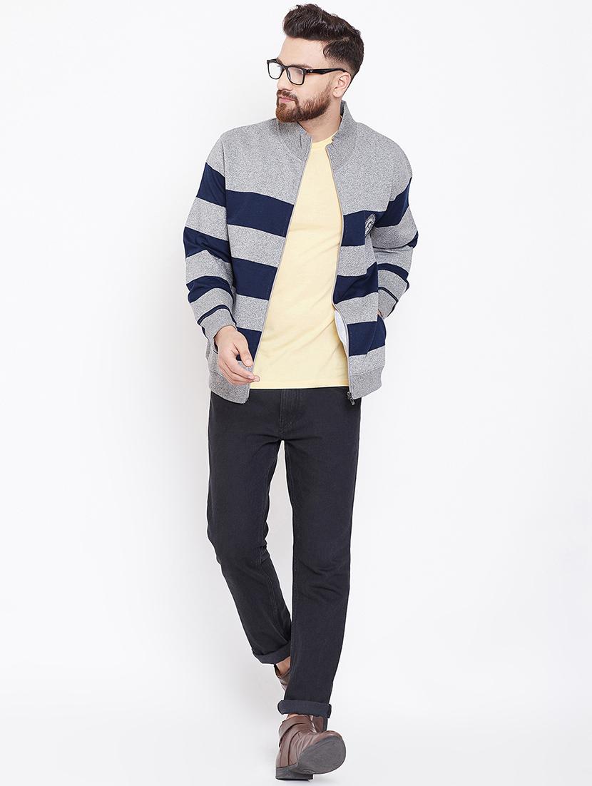 grey striped sweatshirt - 16634439 - Zoom Image - 4