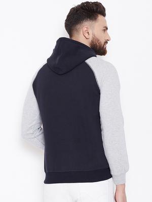 navy blue color block sweatshirt - 16634450 - Standard Image - 3