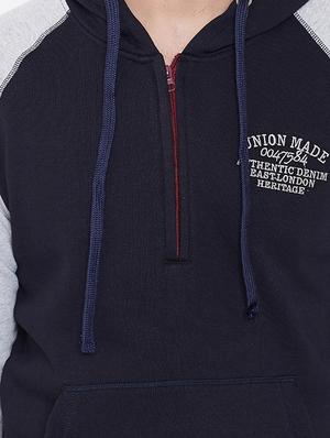 navy blue color block sweatshirt - 16634450 - Standard Image - 5