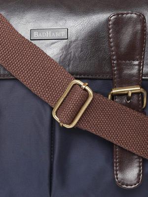 blue polyester messenger bag - 16634511 - Standard Image - 4
