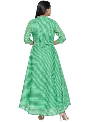 striped flared kurta - 16634516 - Standard Image - 3