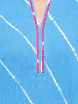 stripes a-line kurta - 16634531 - Standard Image - 4