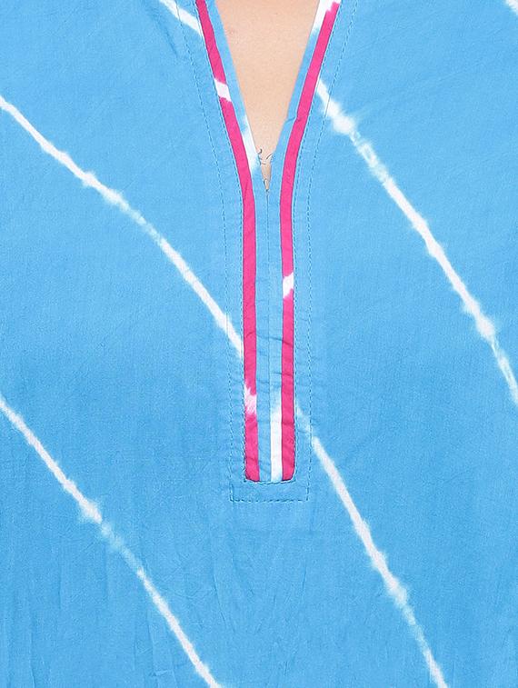 stripes a-line kurta - 16634531 - Zoom Image - 4