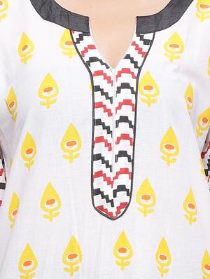 printed straight kurta - 16634538 - Standard Image - 4