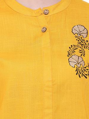 embroidered solid straight kurti - 16634594 - Standard Image - 5
