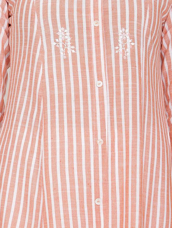 striped a-line kurta - 16634978 - Zoom Image - 4