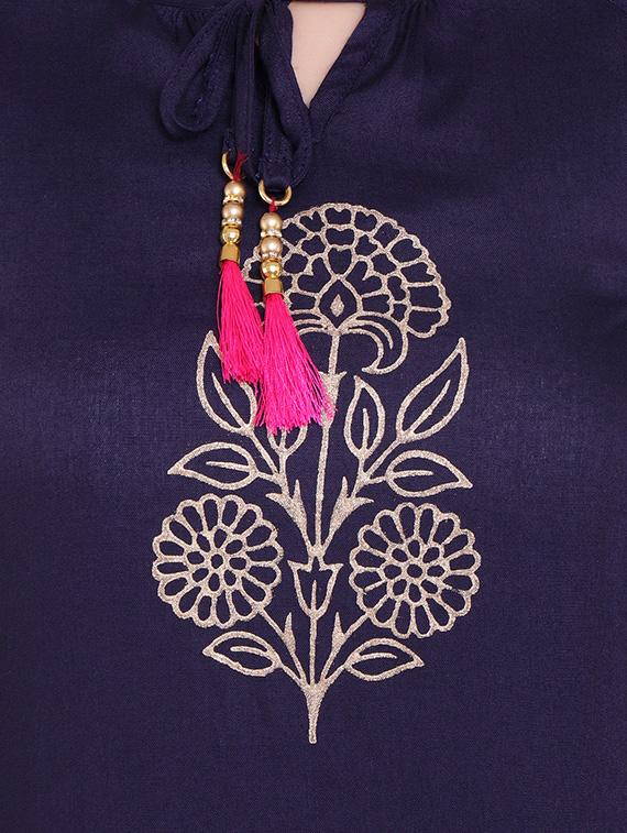 tie up neck printed top - 16635049 - Zoom Image - 4