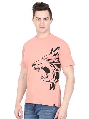 pink chest print t-shirt - 16635080 - Standard Image - 2