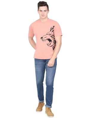 pink chest print t-shirt - 16635080 - Standard Image - 4