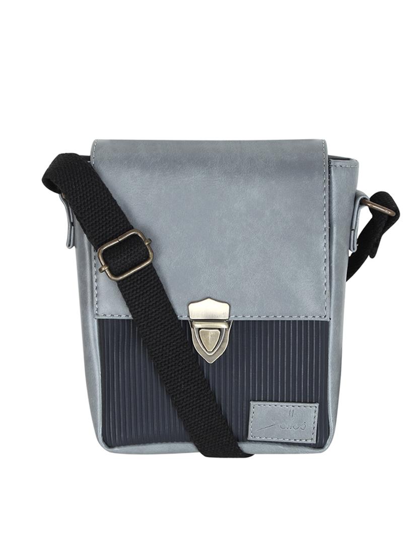 grey leatherette (pu) regular messengerbag - 16635306 - Zoom Image - 1