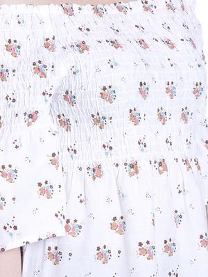off shoulder floral top - 16635340 - Standard Image - 4