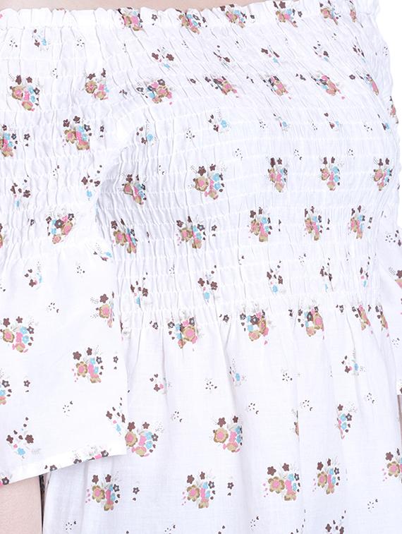 off shoulder floral top - 16635340 - Zoom Image - 4
