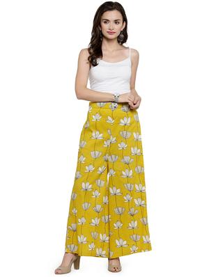 high rise floral palazzo - 16635350 - Standard Image - 4