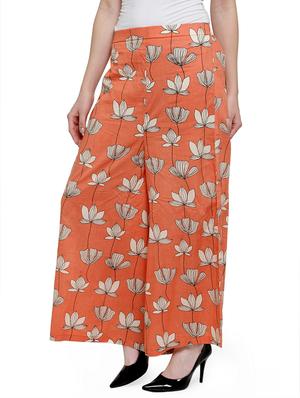 high rise floral palazzo - 16635351 - Standard Image - 2