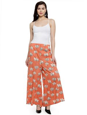 high rise floral palazzo - 16635351 - Standard Image - 4