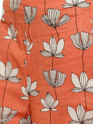 high rise floral palazzo - 16635351 - Standard Image - 5