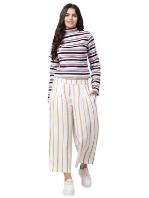 high rise striped palazzo - 16635353 - Standard Image - 4