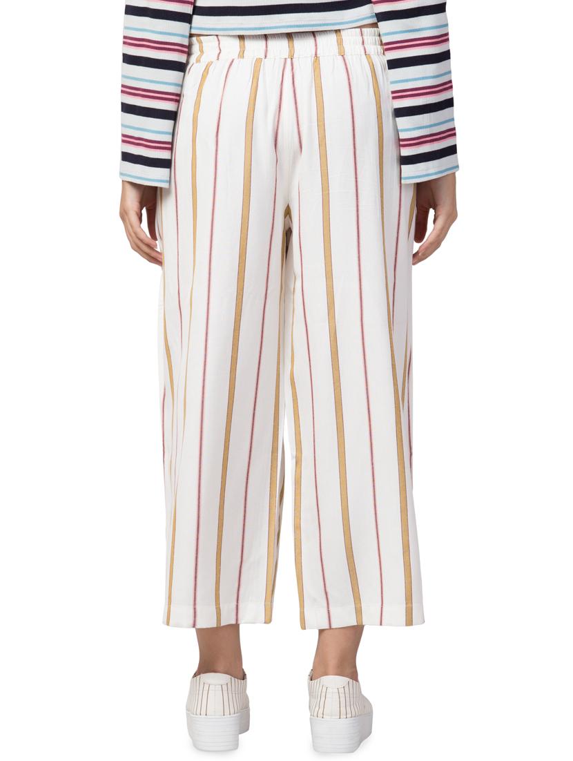 high rise striped palazzo - 16635353 - Zoom Image - 3