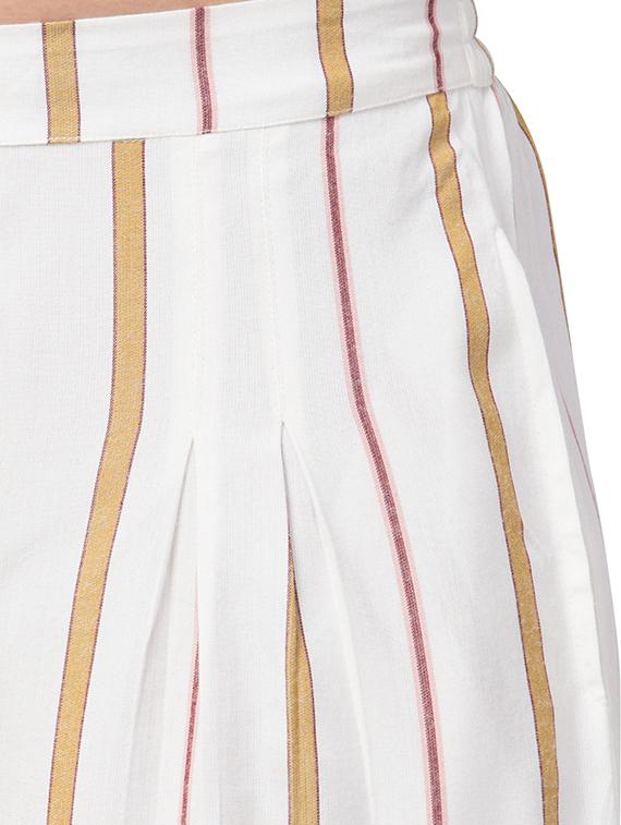 high rise striped palazzo - 16635353 - Zoom Image - 5