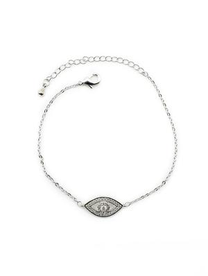 silver metal links bracelet - 16636124 - Standard Image - 2