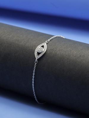 silver metal links bracelet - 16636124 - Standard Image - 3
