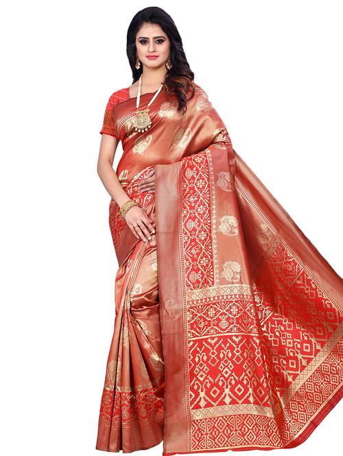 imperial woven saree with blouse - 16636612 - Standard Image - 1