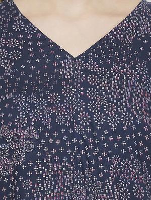 tie front hem printed top - 16636878 - Standard Image - 5