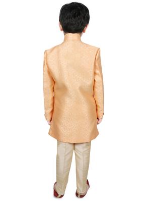 orange silk kurta set - 16637239 - Standard Image - 3
