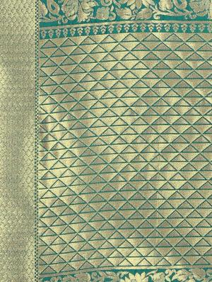 self-design kanjivaram saree with blouse - 16637261 - Standard Image - 2
