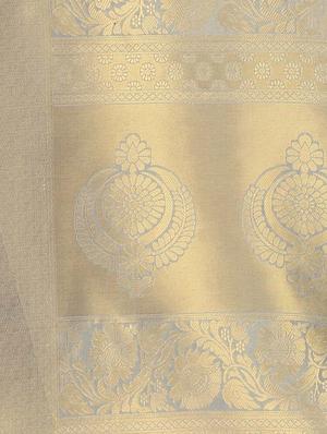 self-design kanjivaram saree with blouse - 16637268 - Standard Image - 2