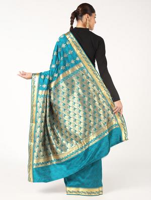 zari work kanjivaram saree with blouse - 16637583 - Standard Image - 2