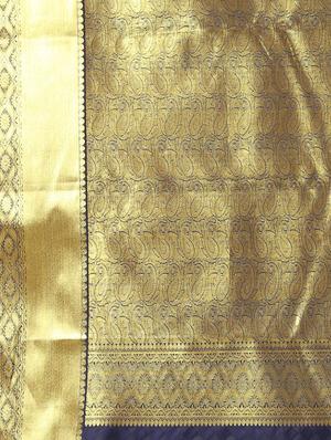 zari work kanjivaram saree with blouse - 16637587 - Standard Image - 5