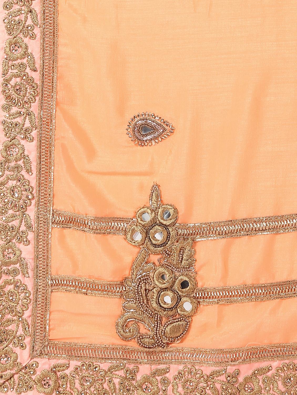 zari embroidered saree with blouse - 16637617 - Zoom Image - 5